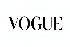 génère moi le logo de la marque vogue en couleur noir